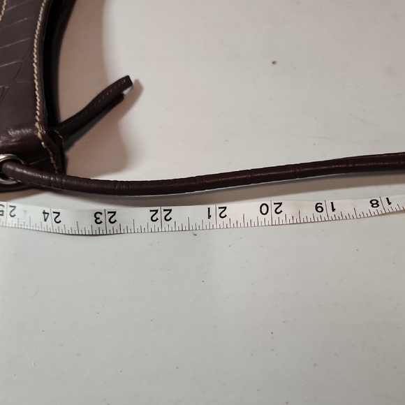 Tignanello Brown Crocodile-Embossed Crossbody Bag - Picture 6 of 6